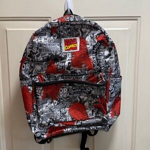 Marvel red white and black backpack